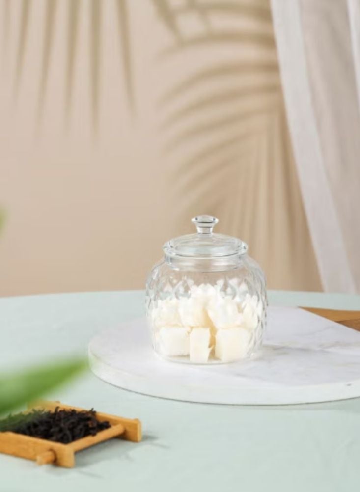 Premium Clear Glass Storage Jar with Lid – 250ml Candy & Sugar Container - Image 2